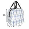 Russian Orthodox Cross Print Insulated Lunch Bag for Women Office Cooler Thermal Food Box Tote Portable Lunch Boxes Container