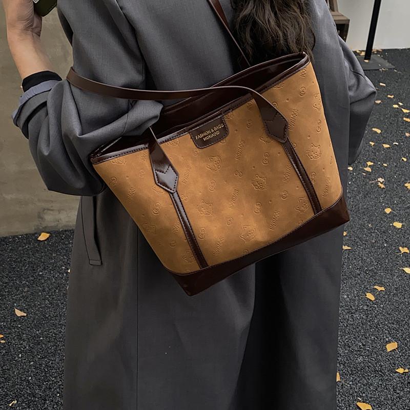 Pu Tote Bag For Women With Street Style Large Capacity Daily Use