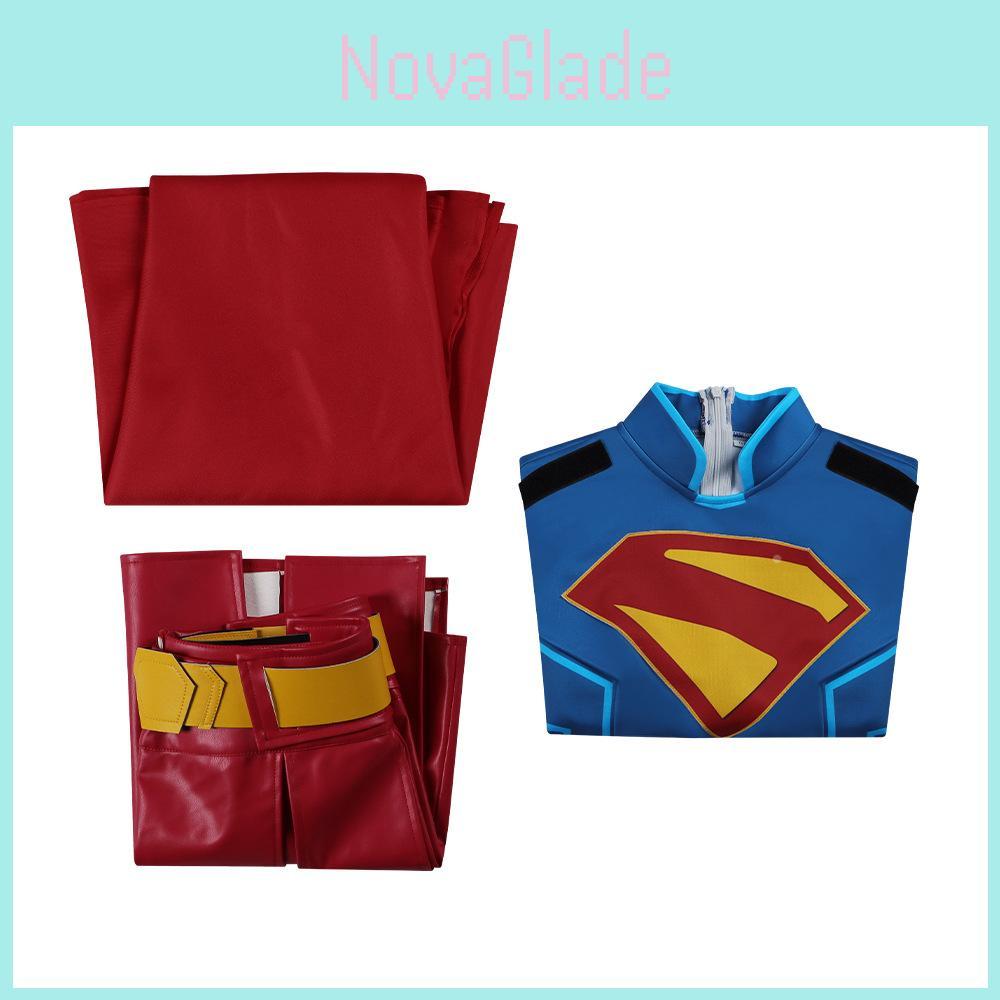 Supergirl Cosplay Costume For Women With Polyester Fabric For Halloween And Stage Shows