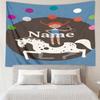 Custom Name Pippi Longstocking Print Tapestry, Backdrop, Easy Setup, Ideal for Bedroom, Office & Living Room, with Aesthetic Wall Hanging Decor.