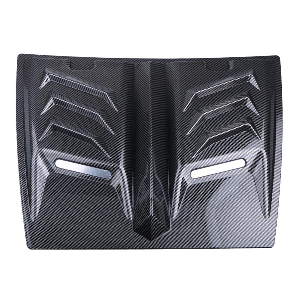 Universal Car Exterior Hood Vent Scoop Cover  Air Intake Trim Carbon Fiber Look