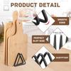 4-Slot Metal Cutting Board Storage Rack Divided Organizer for Kitchen Countertop Space Saving Holder