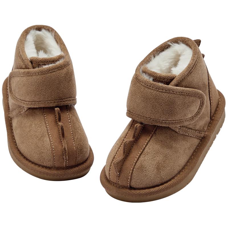 Davidbella Unisex Kids  Plush Lined Winter Snow Boots 22