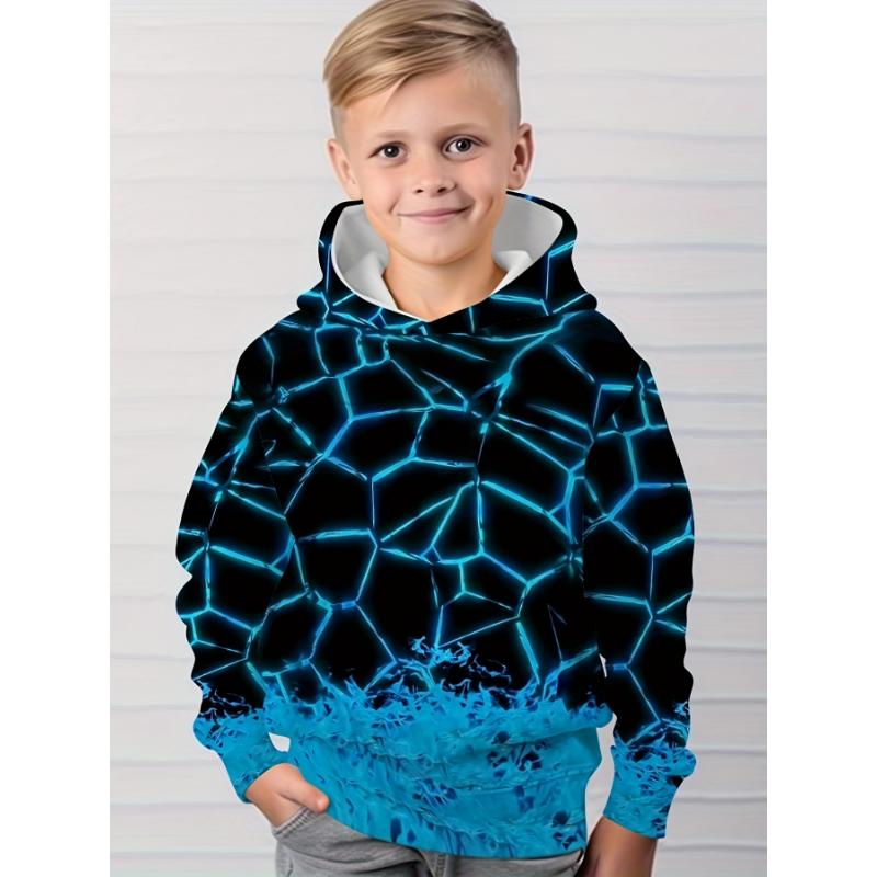 

Kids Clothes Boys Hoodies Long Sleeve 3D Simple Print Children Spring Fall Clothes Casual Outdoor Pullover Boy Girl Clothes Tops 160