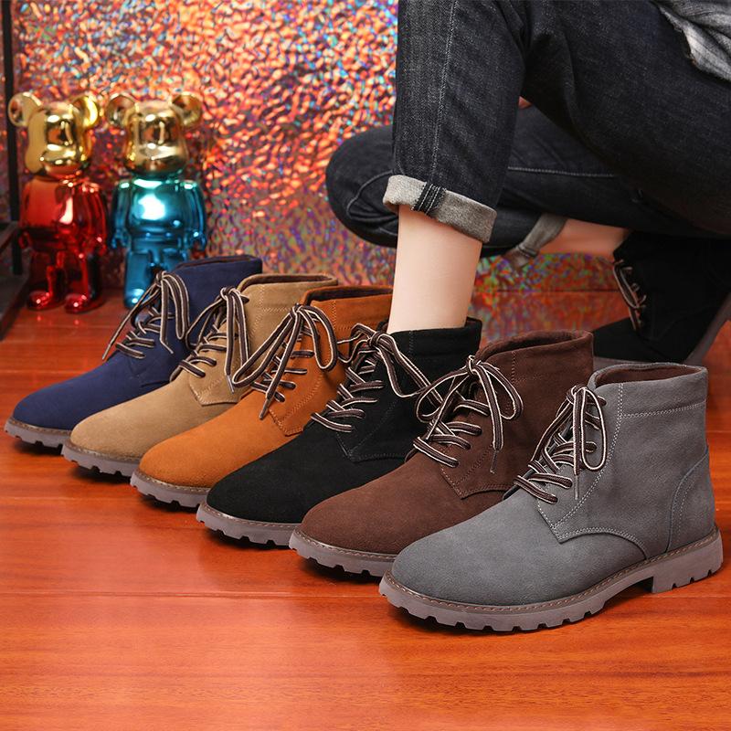 2025 autumn new British style short boots leather shoes men's trend Martin boots men's shoes Wenzhou Shoe Factory