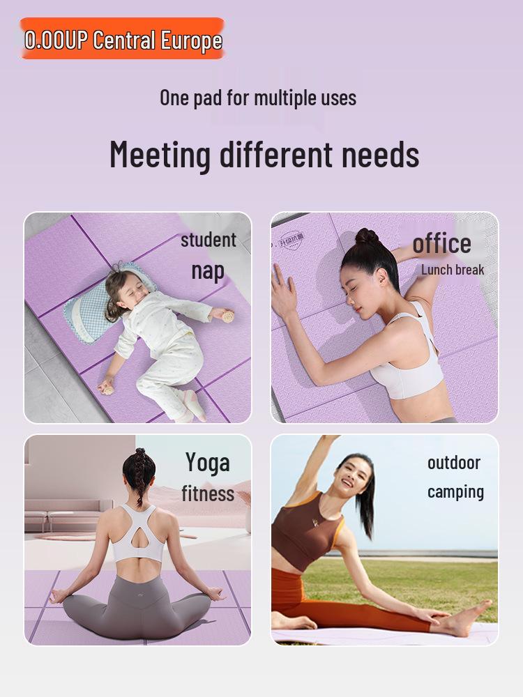 HuHu WenWen Rutschfeste Antibakterielle Yoga- & Fitnessmatte für Wohnheime & Kinder