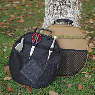 Draagbare Opbergtas voor Grillpan Camping Gietijzeren Pot Draagtas Picknick Kookgerei Etui Koekenpan Organizer Bakvormen Draagtassen