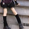 Winter Beinwärmer Flauschige Goth Gyaru Y2k Accessoires Gothic Lolita Stricksocken Damen Beinwärmer Ladi Socke Gothic Style Legging