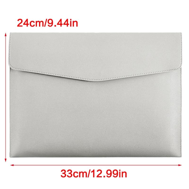 Large Capacity File Organiser Documents Pouches Magnetic Snap Closure Water Resistant Leather Document Folder For Office