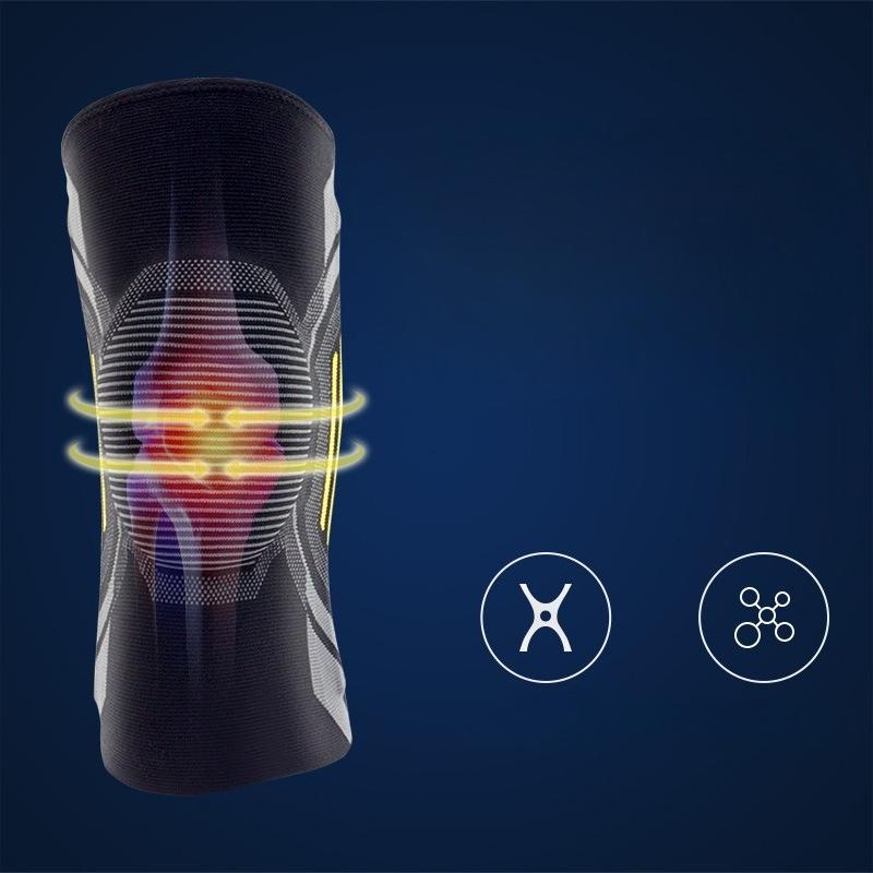 Non-slip Silicone Sports Knee Pads Nylon Spring Strips Basketball Knitted High Elastic Protective Gear Knee Pads Equipment