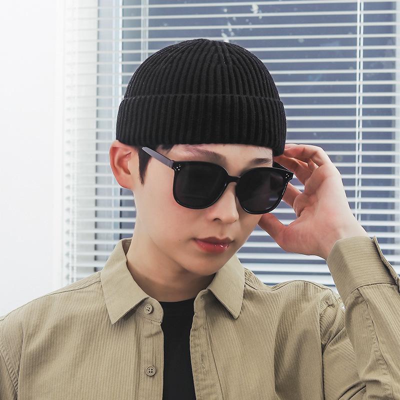 2026 Autumn/Winter Knit Dome Brim Beanie - Warm Pullover Skullcap, Plain Japanese Yuppie Style Tang Top Hat.