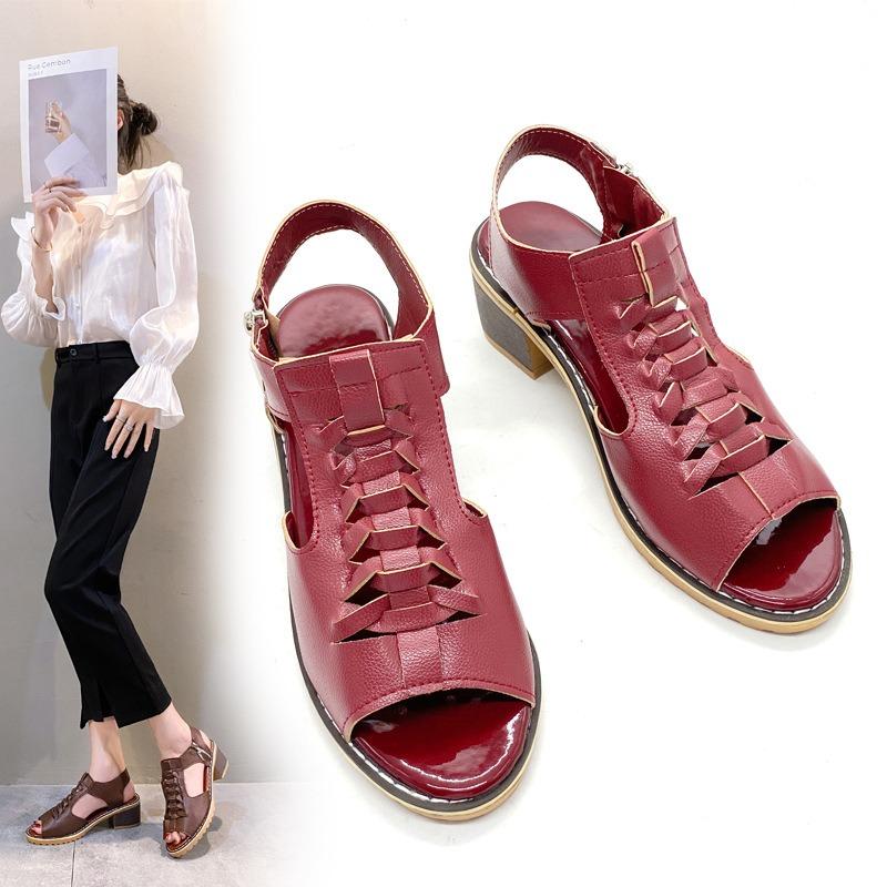 Summer New Color Women's Sandals Side Zipper Fashion Women's Sandals Women's Shoes