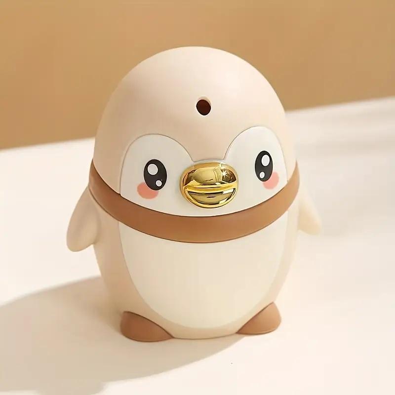 Automatic Push-Out Toothpick Dispenser - Cute Penguin-Shaped Portable Toothpick Holder Plastic Case Adults Penguin Design