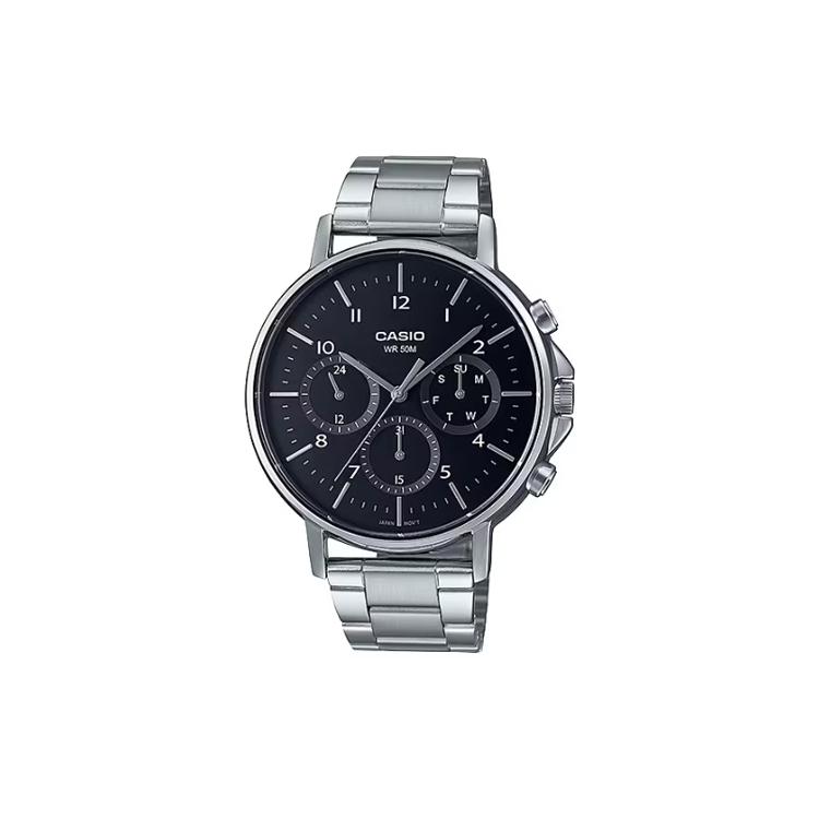 CASIO Men Standard Series Black Watch MTP-E321D-1AV MTP-E321D-1AV Black Dial