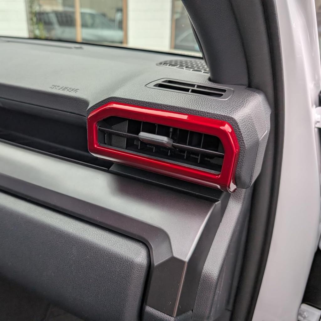 Dark Red Dashboard Air Vent Outlet Cover for Toyota Tacoma 2024 2025 and 4Runner 2025 Interior Accessories Center Console Side Frame Decor Trim Cover