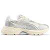 Puma Velophasis Stoff Synthetikleder Bequeme Low-Top Dad Shoes Unisex Sneaker Silber 399127-01
