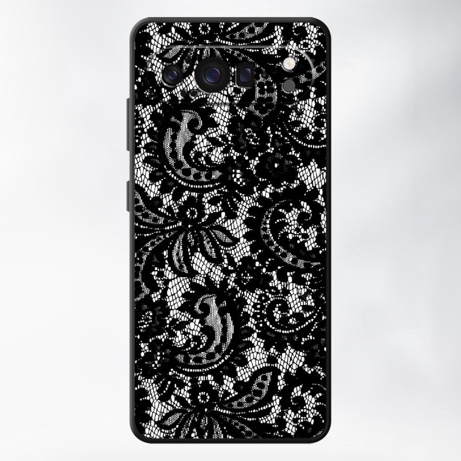 Retro Lace Art Case for Google Pixel 10A 6 7 8 Pro 7a 8a 10 9 Pro XL 6a 9a Funda Phone Cover