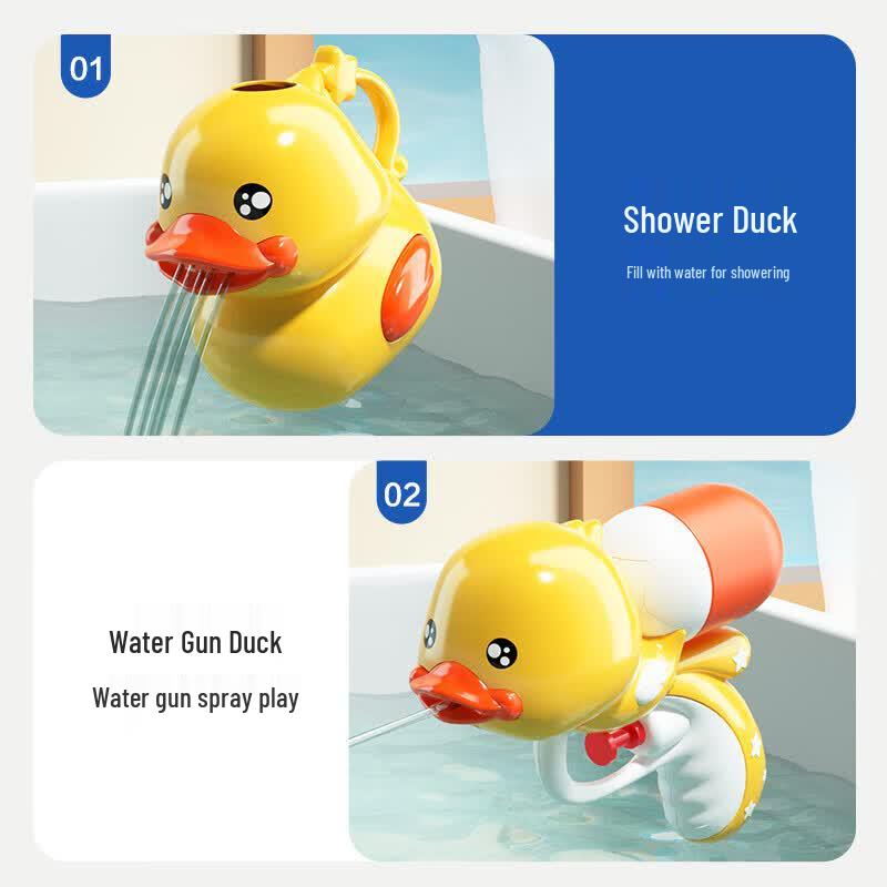 Little Yellow Duck Baby Bath Shower Toy Set