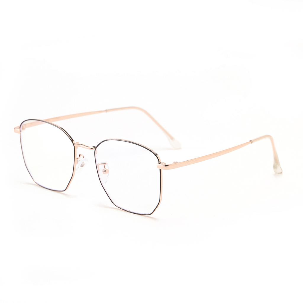 Glasses 3460 Large Frame Irregular Round Thin Frame Flat Mirror