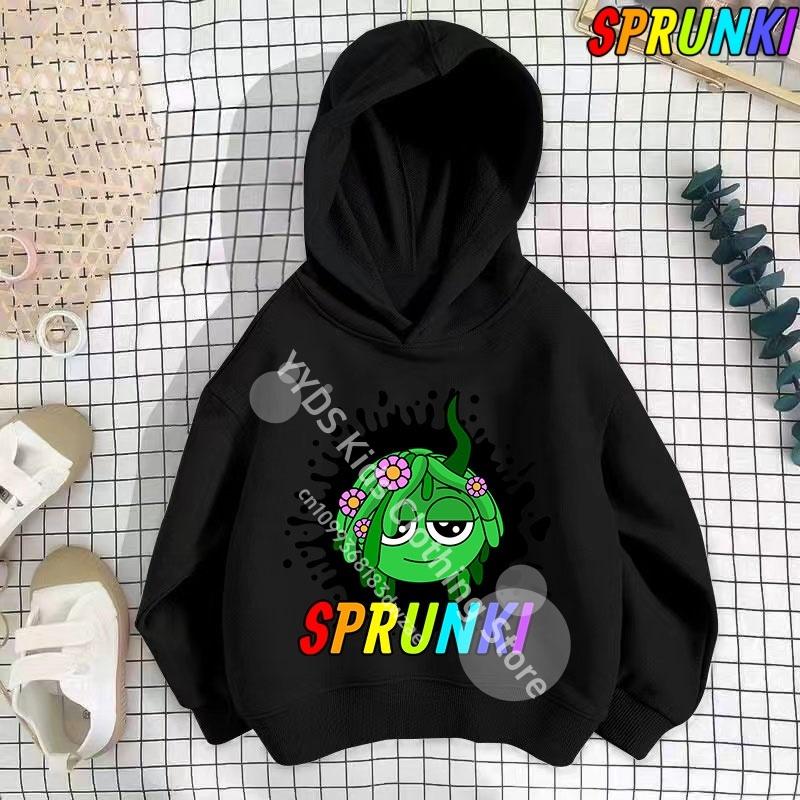 

Худі Horror Game Sprunki Дитячий одяг Incredibox Підліткові Толстовки з капюшоном Дитячий М який одяг Дівчачі Мультяшні Пальта 110