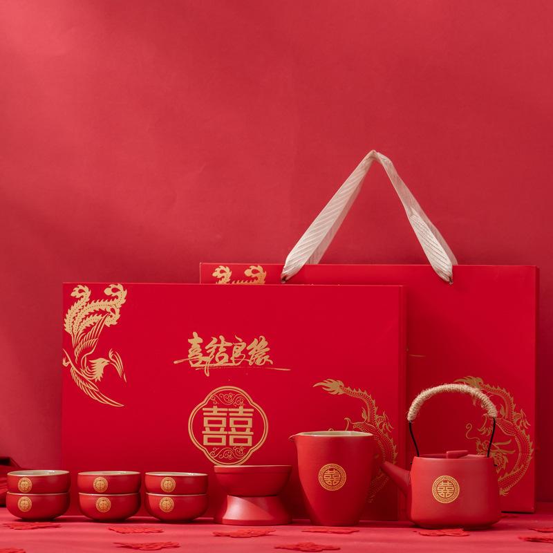 

Wedding banquet gifts for newcomers, engagement gifts for girlfriends and brides, dowry, practical ceramic tea set
