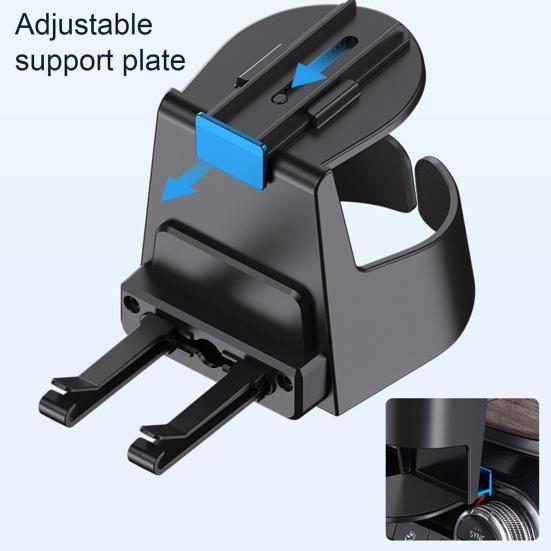 Adjustable Arm Car Cup Holder Car Air Conditioning Drink Holder with Vent Clips Auto Holder Expander Stable Non-Slip Fixed Rack