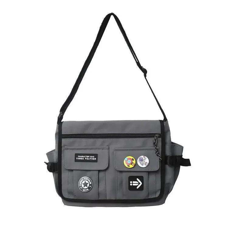 Harajuku Men Nylon Crossbody Bags For Women Messenger Bag Girls School Book Bags Youth Canvas Handbags Shoulder Bag Sac Bolsas
