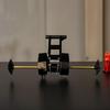 Rear Axle with Brackets Black Assembly Metal for DIY Builders,