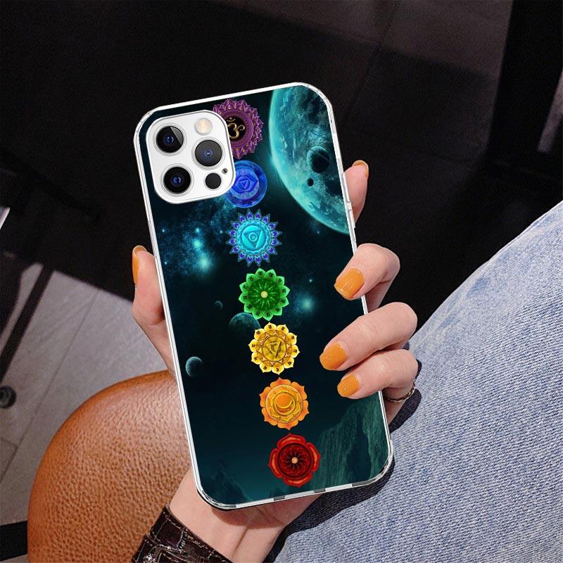 Yoga Chakra Spiritual Energy Universe Phnoe Case for Iphone 17 Air 16 16E 11 12 13 Mini 14 Plus 15 Pro Max 7 8 + SE 2020 Phone C