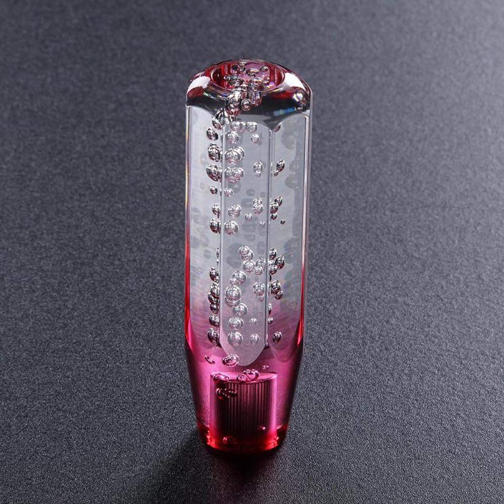 HANSWD Universal Crystal Shift Knob, Foam Included, Octagonal, 5.9 inches (150 mm), Bubble Gate,