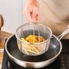 Mesh Steaming Basket Stainless Steel Comfortable Handles Heat Resistant Steaming Basket for Cooking Kitchen 20x21cm