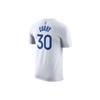 Nike NBA Golden State Warriors Stephen Curry T-shirt White/Blue Men Streetwear DR6374-103