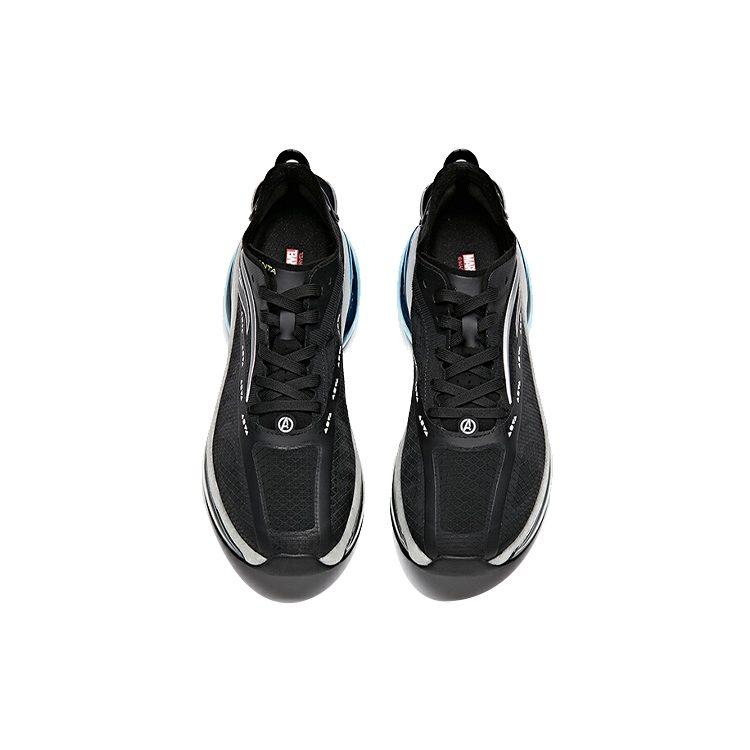 Anta Full Length Air Cushion Cushioning Slip Resistant Abrasion Resistant Low top Running Shoes Men's Black Silver 112125598-1