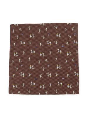 Golf Girl Handkerchief BROWN ONE SIZE [Raybeams] Handkerchief/Bandana Women's