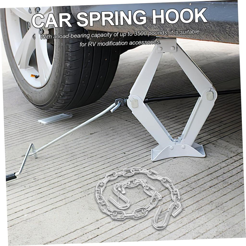 HAWILLOSCH Anti Drop Chain Spring Hook for Trailers with Reliable Trailer Safety Chain, Durable,