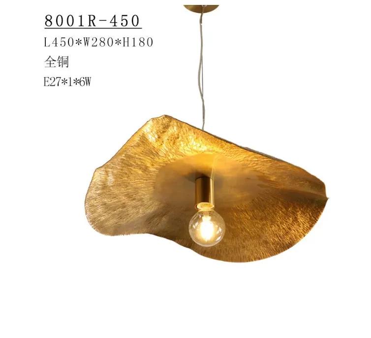 18.2 Inchs Copper Pendant Light Luxury Hanging Lamp for Dining Room Shop Bar Decoration Lighting MJ1116