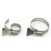 304 Stainless Steel Water Pipe Clamp Trachea Clamp Fixed Locking Clamp with Handle Throat Hoop Hand Twist Pipe Hoop Oil Pipe