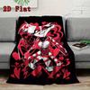 Chic Thorn Angel Cartoon 2D Flat Pattern Flannel Blanket High Quality All Seasons Warmth and Comfort Perfect for Christmas Gifts.