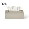 Bedroom Tissue Container Faux Leather Box, Minimalist Napkin Holder for Living Student Dormitory Storage Bag Room Desk, Decorative Dispenser
