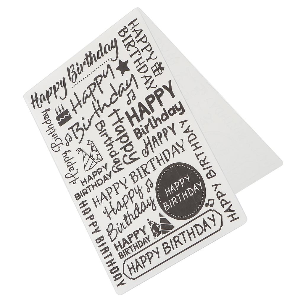 Cartella da Rilievo Buon Compleanno Fai da Te Artigianato Scrapbooking Timbro Decorazione Album Fotografico