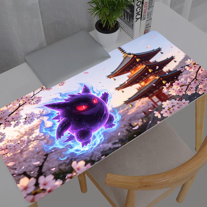 Large Mouse Pad Gamer Keyboard Mousepad Pokemon Pikachu Gengar Computer Desk Mat Gaming Pad Mouse Mats For CS GO LOL x 800x300x2mm