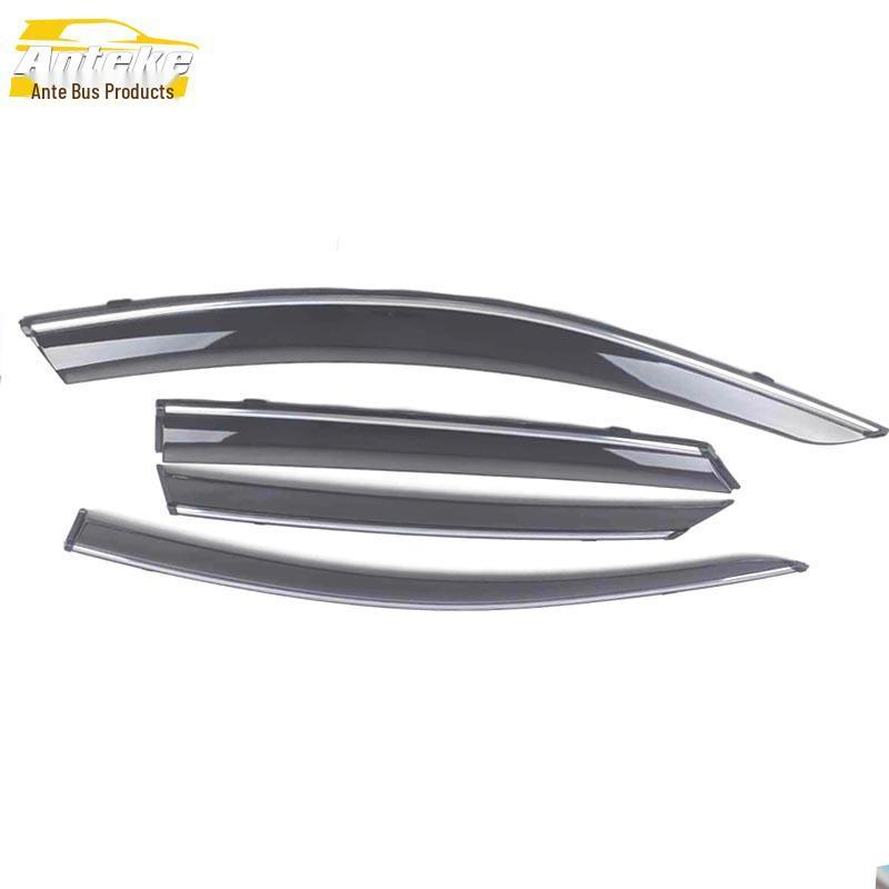 Lynk&Co 03 Rain Guards & Sun Visors with Bright Strips - Trim Exterior Car Accessories for 17 Models