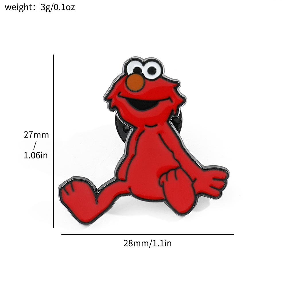 Милый металлический значок с персонажем Улицы Сезам Элмо, Большой Птицей, Монстром-печенькой