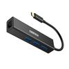 CHOETECH To RJ45 4in1 Hub Gigabit Ethernet High Speed LAN Network Adapter Compatible with MacBook USB3.0 Type-C Etc. HUB-U02