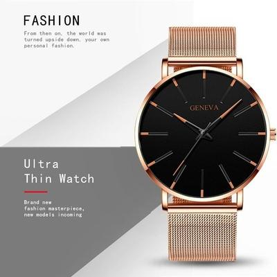 Vogue Lässig Geschenk Luxus Armbanduhren Quarz Analoguhr Klassische Herrenuhr Blau Rund Herren Business Uhren