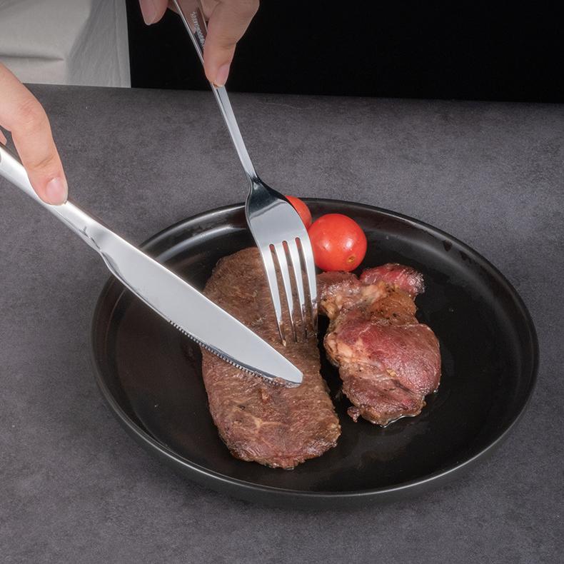 Stainless Steel Western Tableware Household Eating Spoon Hotel Thickened Steak Knife and Fork Western Dessert Coffee Spoon