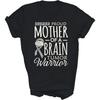 Capman Brain Tumor Awareness Mom Proud Mothers Day Warrior Mommy Unisex Shirt Gift Women Men T-Shirt (Black;2XL)