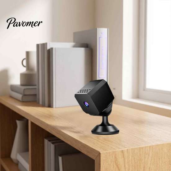 Long Battery Life Surveillance Camera Mini WiFi Security Camera, 1080P Small Equipped with Night Vision & USB Powered HD for Home Protection