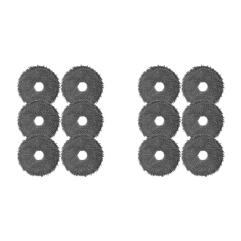 

A78E-12PCS Microfiber Mop Cloth For Irobot Roomba Plus 505 Combo/ 405 Combo Vacuum Cleaner Parts Mop Pad сірий колір