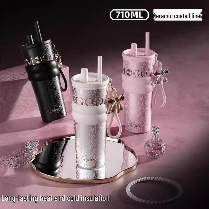 MOZHOU 710ml Portable Insulated Water Bottle